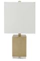 A & B Home Brown/White Square Table Lamp-0