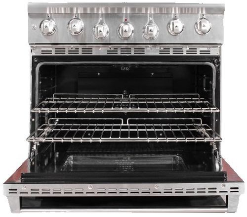 American Range Performer Iconica 36" Stainless Steel Pro Style Dual Fuel Range-1
