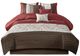 Olliix by Madison Park Serene 7 Piece Red Queen Embroidered Comforter Set-0