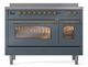 Ilve® Nostalgie II Series 48" Blue Grey Pro Style Induction Range-0