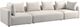 TOV Furniture Hangover 3-Piece Ivory 145" Modular Sofa-0
