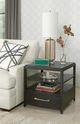 Hammary® Marlowe Charcoal Rectangular End Table-1