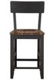Steve Silver Co. Bermuda Black/Dark Acacia Counter Stool-1