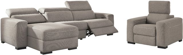 Signature Design by Ashley® Mabton 2-Piece Gray Living Room Set with Power Reclining Sofa-0