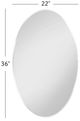 Bassett Mirror Venango Chrome/Silver Wall Mirror-4