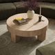 Four Hands Abaso Whitewash Rustic Wormwood Oak Coffee Table-1