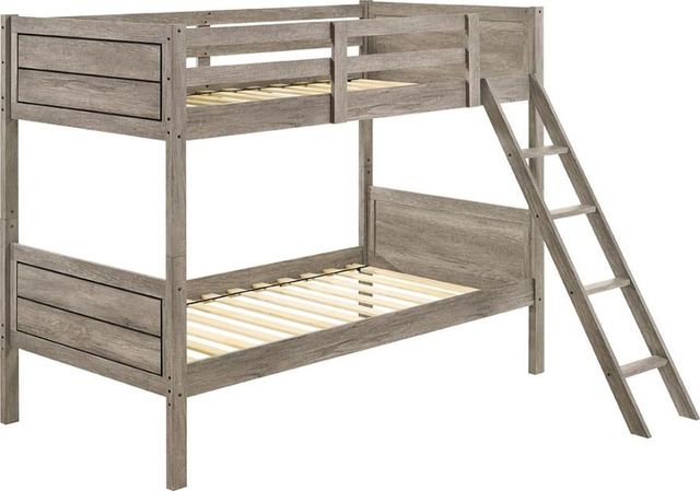 Coaster® Ryder Weathered Taupe Twin/Twin Bunk Bed-0
