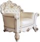 ACME Furniture Vendome Antique Pearl/Champagne Chair with Pillow-0