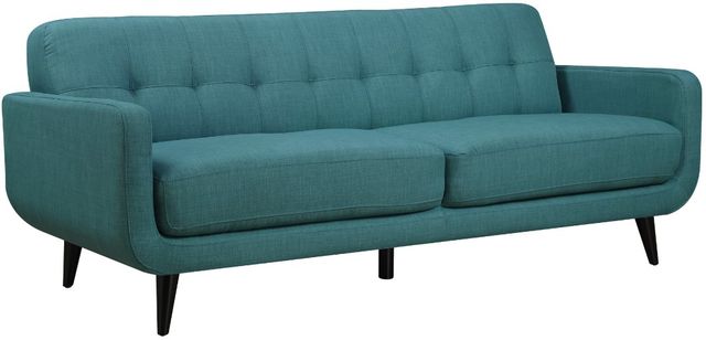 Elements International Hadley 2-Piece Heirloom Teal Living Room Stationary Seating Set with Chair-1