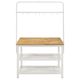 Coaster® Hollis Brown/White Counter Height Table with Pot Rack-2