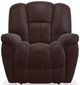 La-Z-Boy® Maverick Burgundy Leather Power Rocking Recliner with Headrest and Lumbar-1