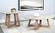 Sunny Designs™ Rowan Light Gray Top Coffee Table with Wheat Base-2