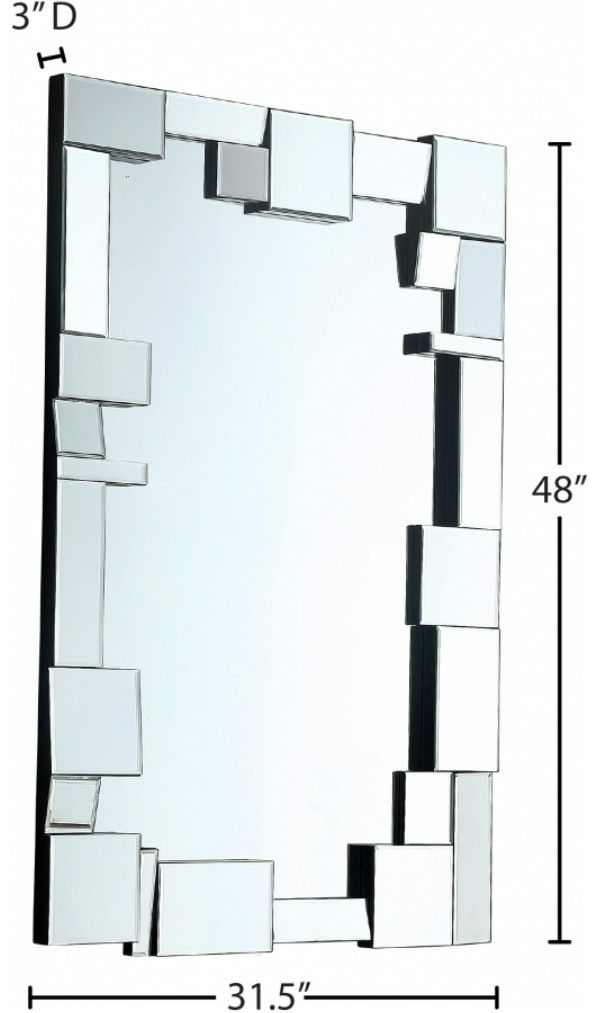 Meridian Furniture Jade Wall Mirror-2