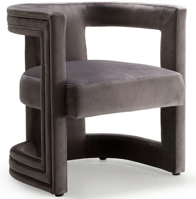 Meridian Furniture Blair Grey Velvet Chair-0