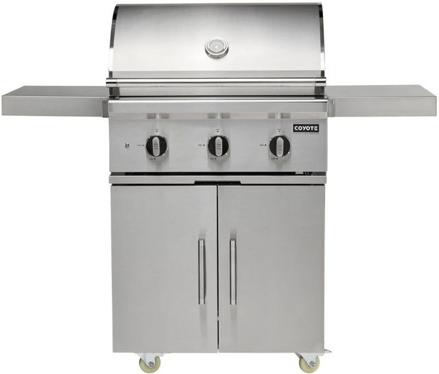Coyote® C-Series 3-Burner Stainless Steel Freestanding Liquid Propane Grill-0