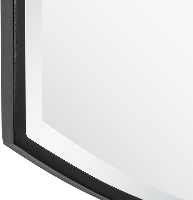Uttermost® Shield Satin Black Mirror-4