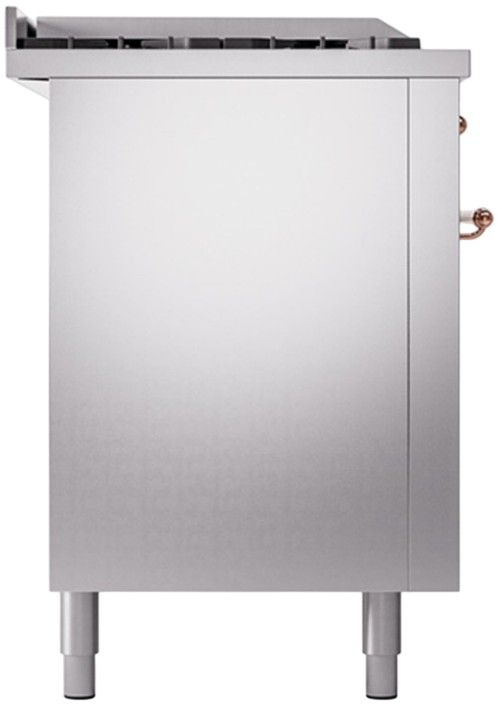 Ilve® Nostalgie II Series 60" Stainless Steel Pro Style Dual Fuel Range-3