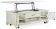 Magnussen Home® Newport Alabaster Cocktail Table with Casters-0