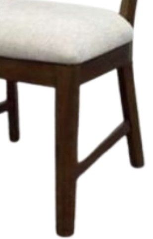 Elements International Glinda Brown/Light Gray Dining Chair-3