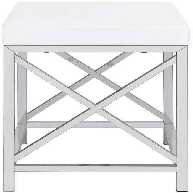 Coaster® Eliza 3-Piece Chrome/White Vanity Set-2