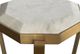 Century® Compositions Marble Top Accent Table with Satin Brass Base-3