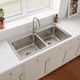 Elkay Lustertone® Classic Lustrous Satin 43" x 22" x 10-1/8" 1-Hole Equal Double Bowl Drop-In Sink-2