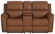 Flexsteel® Henry Caramel Power Reclining Loveseat with Console and Power Headrests-1