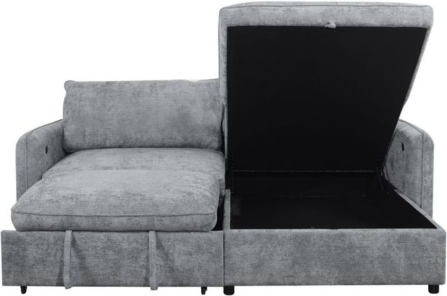 New Classic® Home Furnishings Finn 2-Piece Gray Left-Arm Facing Sectional Sofa Chaise-2