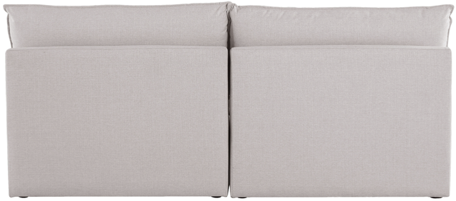 Meridian Furniture Mackenzie Beige 80" Linen Fabric Armless Modular Sofa-3