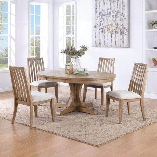 Winners Only® Nevada Brown Pedestal Dining Table-1