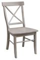 John Thomas Furniture® Dining Essentials Taupe Gray X-Back Dining Chair-0