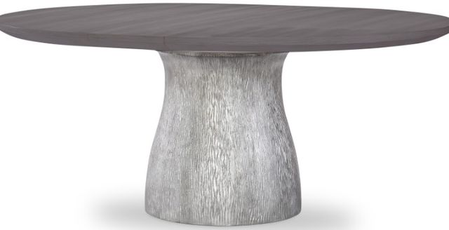 Legacy Classic Terra Luna Nightfall Round Pedestal Dining Table with Silver Base-1