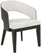 Coaster® Leandro Burnished Black/Cream Upholstered Arm Chair-0