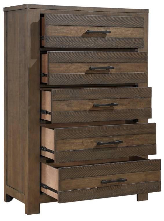 Mazin Furniture Conway Antique Brown Chest-2