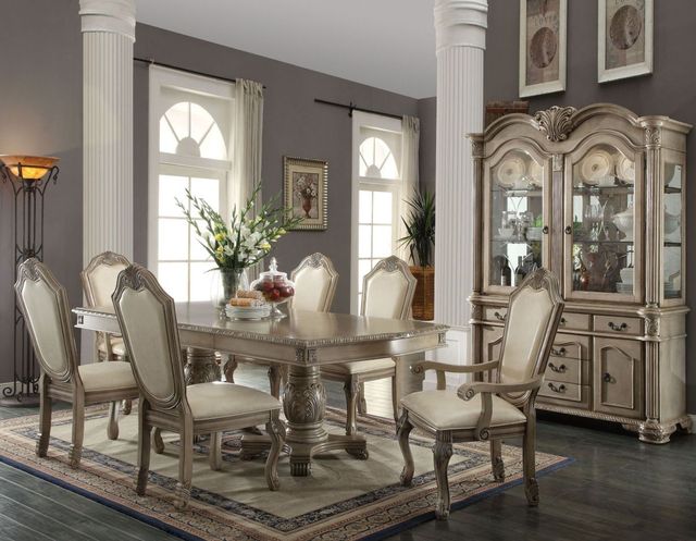 ACME Furniture Chateau De Ville Antique White Buffet and Hutch-1