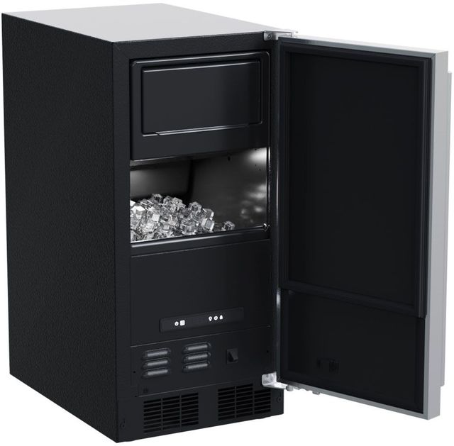Marvel 15" 39 lb. Stainless Steel Low Profile Clear Ice Maker-1