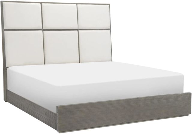 Legacy Classic Terra Luna Nightfall/White Cloud California King Upholstered Panel Bed-0