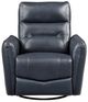 Homelegance® Thomas Dark Blue Manual Swivel Glider Reclining Chair-2