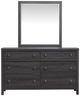 Magnussen Home® Merrifield - Black Raisin Black Dresser with Portrait Mirror-2