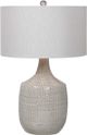 Uttermost® Felipe Light Gray Glaze Table Lamp-3