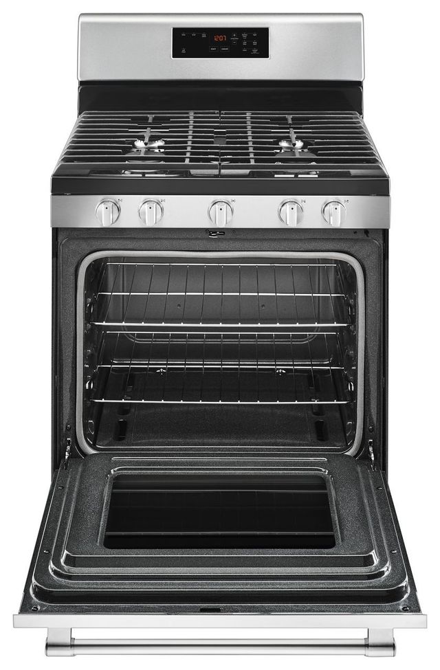 Maytag® 30" Fingerprint Resistant Stainless Steel Free Standing Gas Range-1