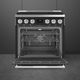 Smeg Professional 30" Stainless Steel Pro Style Gas Range-3