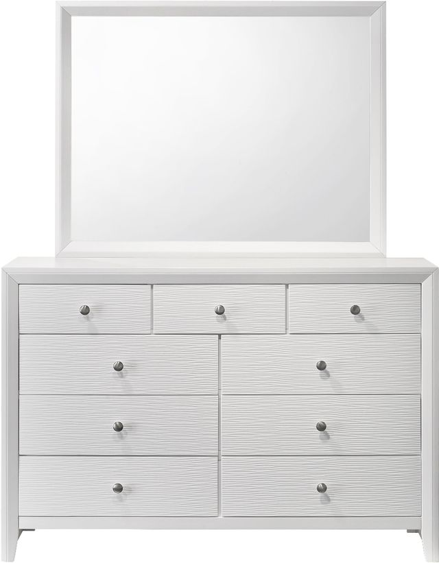 Crown Mark Evan White Dresser-2