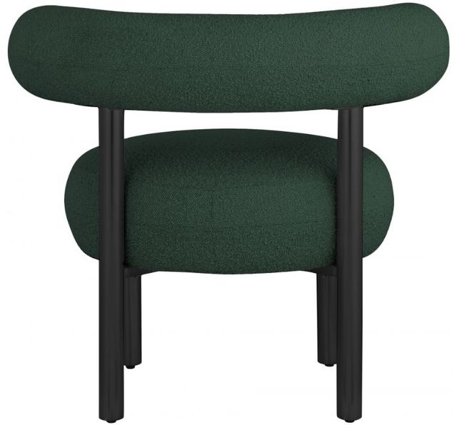 Meridian Furniture Bordeaux Green/Matte Black Boucle Fabric Accent Chair-1