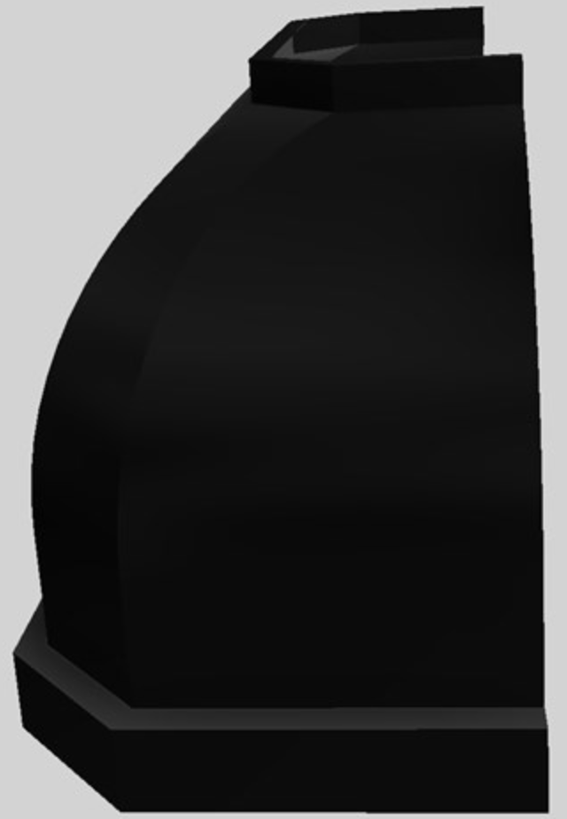 Vent-A-Hood® Designer Series 48" Black Wall Mounted Range Hood-1