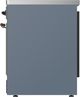 Ilve® Majestic III 30" Blue Gray Pro Style Induction Range with Triple Glass Door and Burnished Trim-3