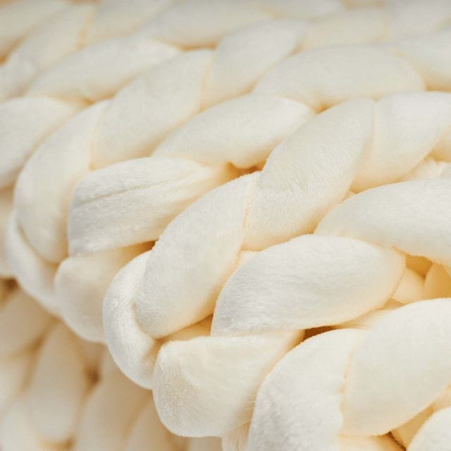 Hush Knit Cream Weighted Blanket-1