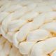Hush Knit Cream Weighted Blanket-1