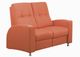 Jaymar 2 Piece Nusuede Orange 47 Home Theater Loveseat Sectional-0
