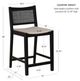 Powell® Beaux 2-Piece Black Cane Counter Stool-2